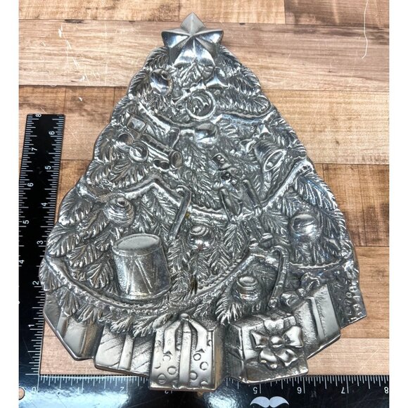 Vintage Pewter Christmas Tree Dish - Picture 4 of 5